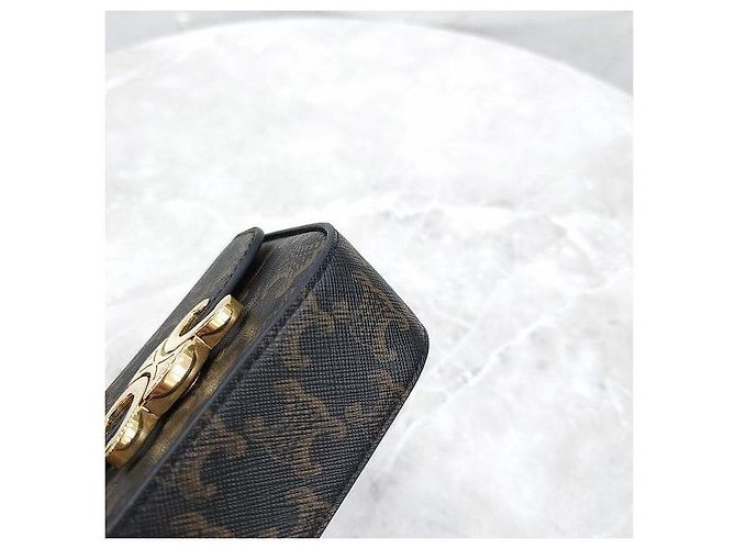 Céline Mini Claude Triomphe Canvas - vista 5