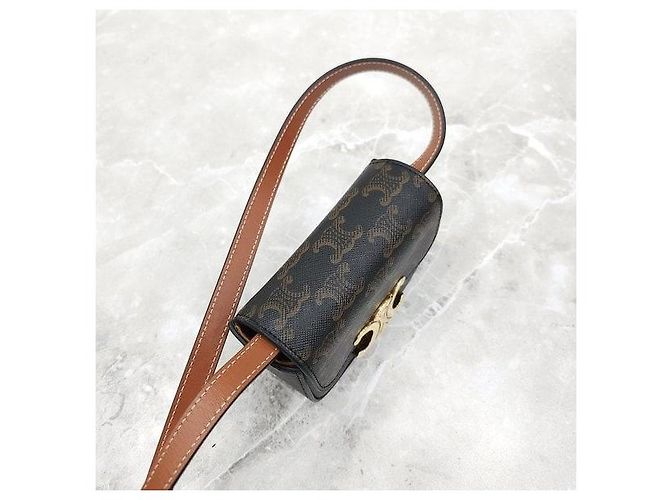 Céline Mini Claude Triomphe Canvas - vista 7