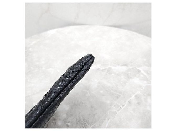 Chanel Classic Caviar New Medium Clutch Black Silver Series - vista 6