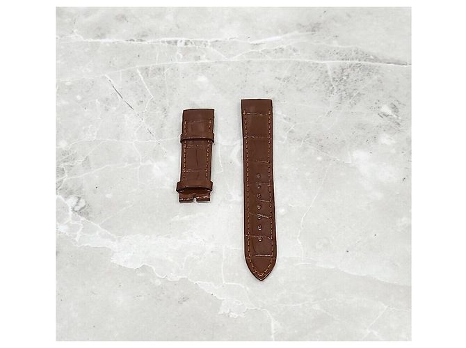 Gucci Correa de reloj de cocodrilo marrón - view 2