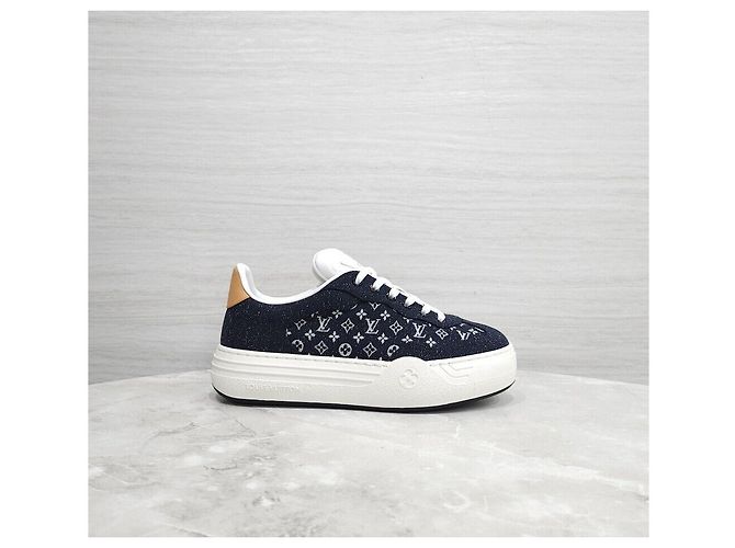 Louis Vuitton Baskets Denim Monogram - vue 5