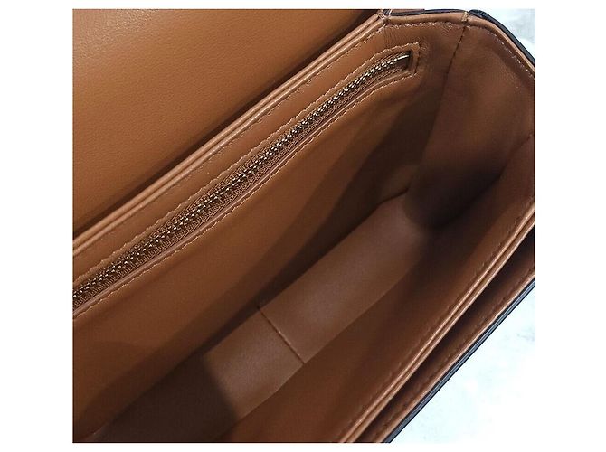 Borsa a tracolla Céline in tela marrone - vista 9
