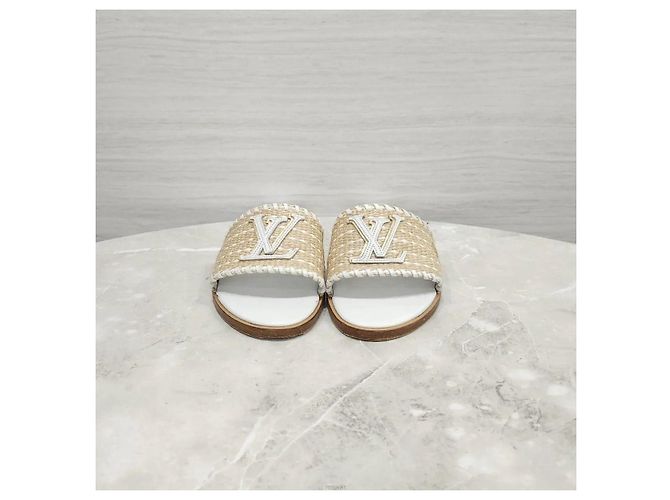 Louis Vuitton Sandali e ciabatte in rafia Monogram - vista 2