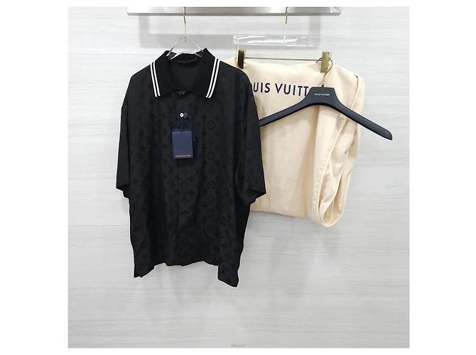 Louis Vuitton Kurzarmiges Seidenhemd mit Monogramm-Moiré-Jacquard - Ansicht 9