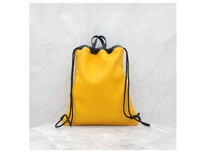 Gucci Zaino in pelle con coulisse - vista 10