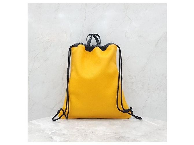 Gucci Zaino in pelle con coulisse - vista 3