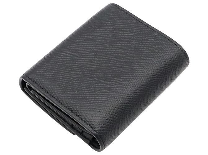 Céline Celine Small Trifold Wallet - Black Leather - view 3