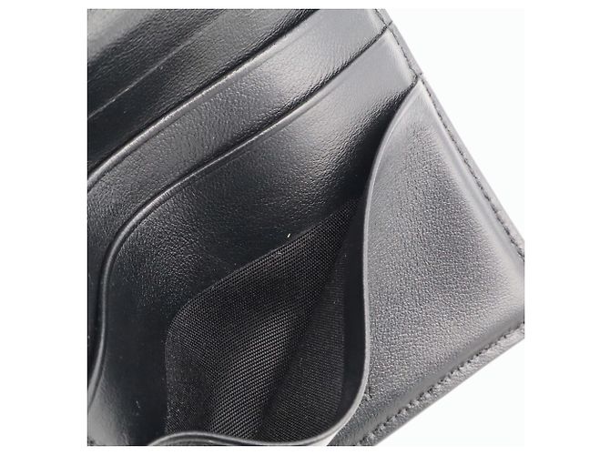 Céline Celine Small Trifold Wallet - Black Leather - view 8