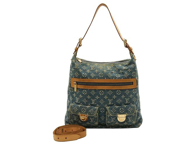 Borsa a tracolla Louis Vuitton Monogram Denim Baggy GM - vista 2