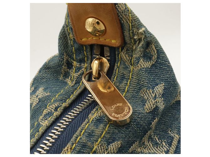 Borsa a tracolla Louis Vuitton Monogram Denim Baggy GM - vista 8