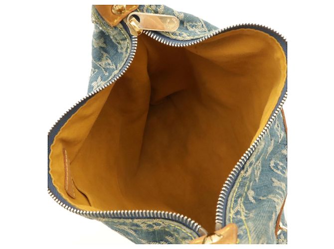 Borsa a tracolla Louis Vuitton Monogram Denim Baggy GM - vista 9