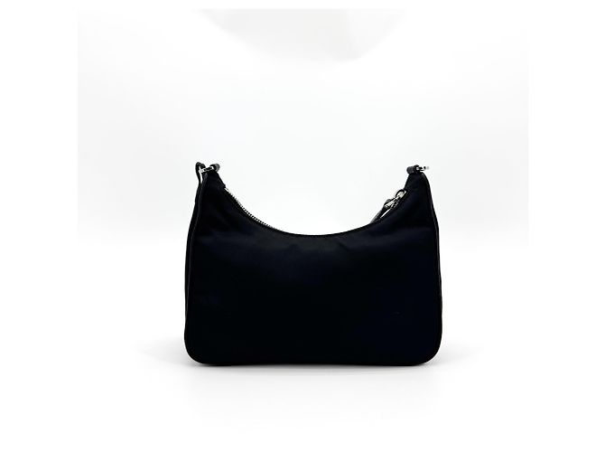 Prada Re-Edition 2005 Hobo Tessuto in pelle Saffiano Mini - vista 2