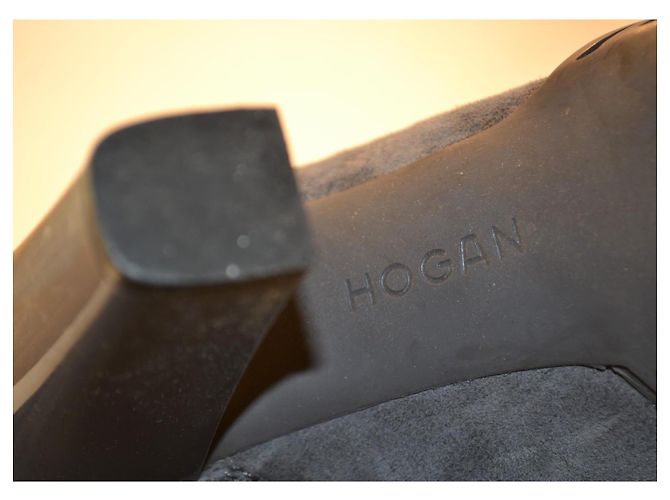 Hogan Botines de Ante Gris con Tacón - vista 6