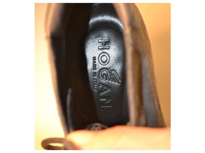 Hogan Botines de Ante Gris con Tacón - vista 8