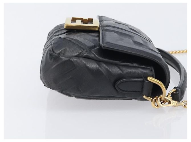 Fendi Baguette NM Zucca Pelle Imbossata Mini - vista 3