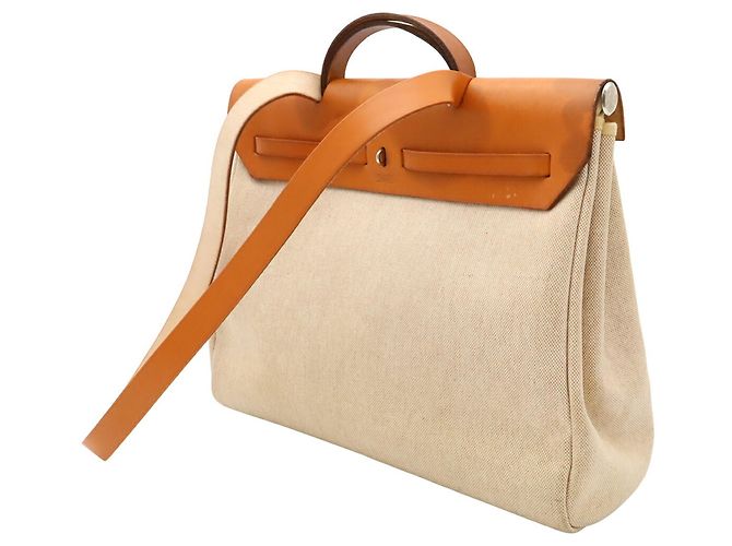 Hermès Borsa a mano e a tracolla HERMES Herbag MM - vista 3