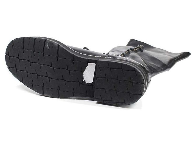 Chloé Botas Over-the-Knee de cuero negro - vista 7