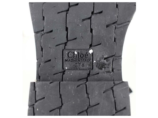 Chloé Botas Over-the-Knee de cuero negro - vista 8