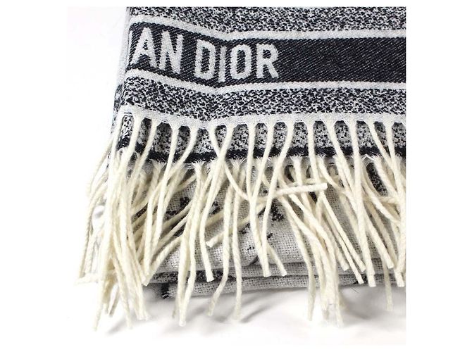 Coperta Christian Dior Ramage in lana e cashmere - vista 3