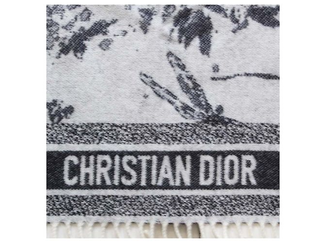 Coperta Christian Dior Ramage in lana e cashmere - vista 4
