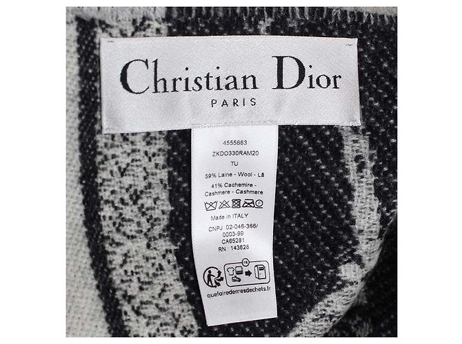 Coperta Christian Dior Ramage in lana e cashmere - vista 5