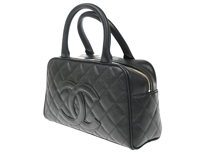 Chanel Timeless CC Bowler Quilted Caviar Medium - vista 3