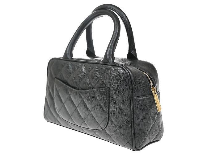 Chanel Timeless CC Bowler Quilted Caviar Medium - vista 4