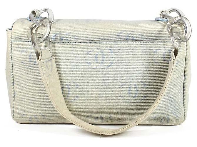 Chanel Borsa Denim Monogram - vista 3