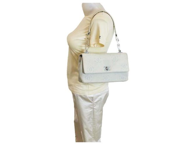 Chanel Borsa Denim Monogram - vista 9