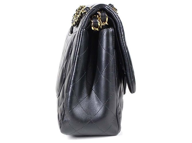 Timeless Chanel Borsa Classic Flap Jumbo Pelle Nera - vista 2