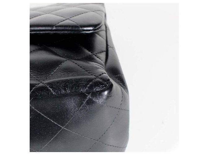 Timeless Chanel Borsa Classic Flap Jumbo Pelle Nera - vista 9