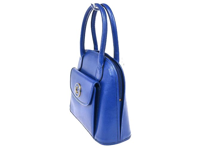 Céline Celine Vintage Circle Logo Leather - vista 3