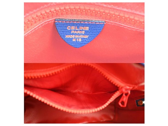 Céline Celine Vintage Circle Logo Leather - vista 6