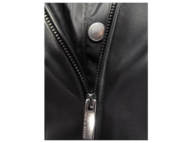 Paul & Shark schwarze Lederjacke - Ansicht 3