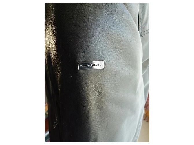 Paul & Shark schwarze Lederjacke - Ansicht 5