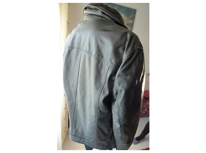 Paul & Shark schwarze Lederjacke - Ansicht 8