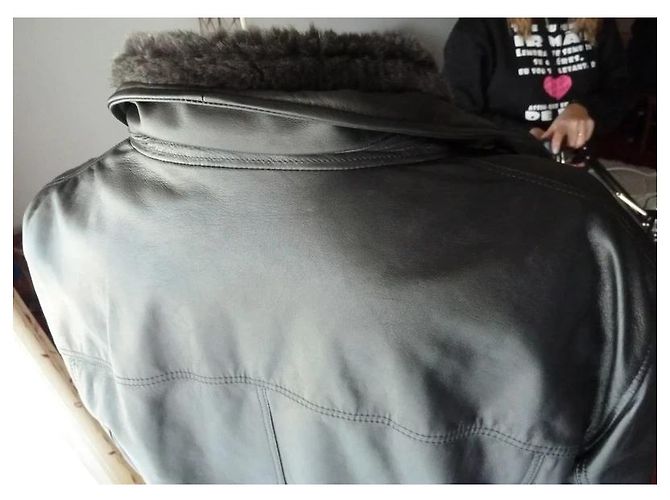 Paul & Shark schwarze Lederjacke - Ansicht 9