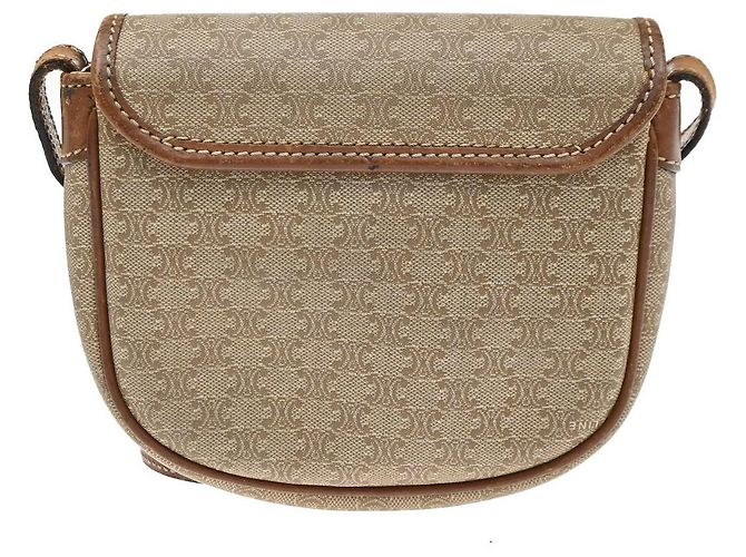 Céline Celine Besace Flap Triomphe Coated Canvas Mini - vista 2