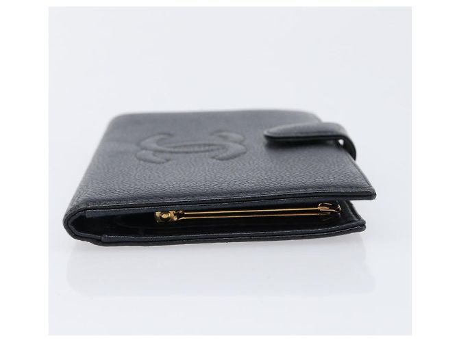 Chanel Vintage CC Bifold Leather Long - vista 3