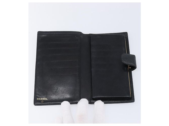 Chanel Vintage CC Bifold Leather Long - vista 5