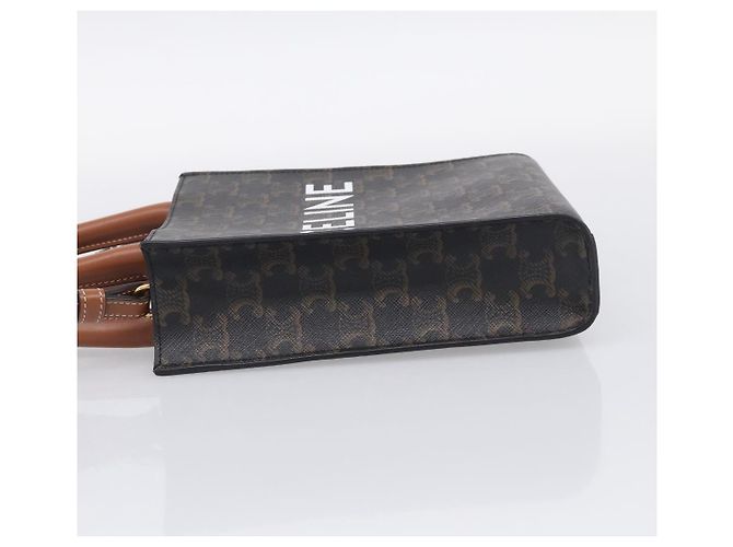 Céline Celine Vertical Cabas Triomphe Coated Canvas Mini - vista 3