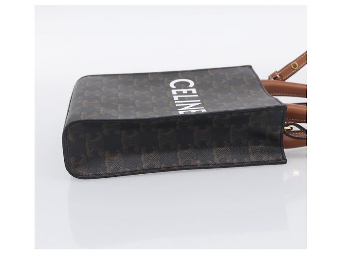Céline Celine Vertical Cabas Triomphe Coated Canvas Mini - vista 4