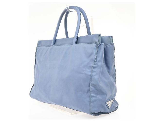 Borsa Tote Prada Tessuto in nylon e pelle - vista 4