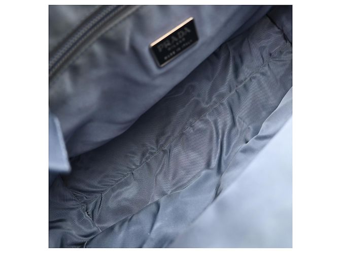 Borsa Tote Prada Tessuto in nylon e pelle - vista 5