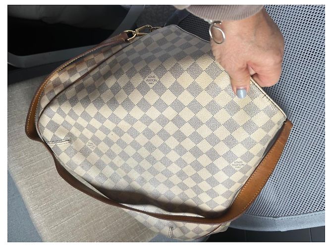 Borsa Louis Vuitton Damier Azur Soffi - vista 6
