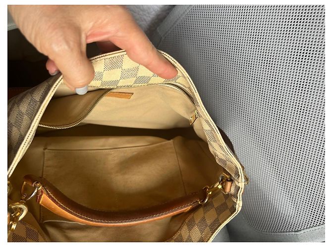 Borsa Louis Vuitton Damier Azur Soffi - vista 7
