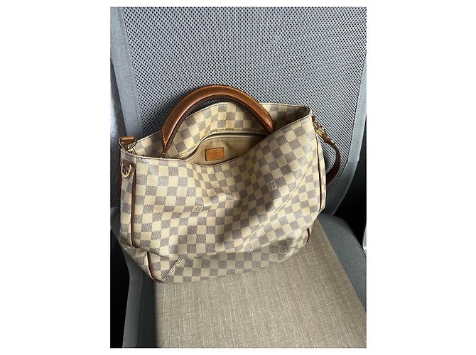 Borsa Louis Vuitton Damier Azur Soffi - vista 8