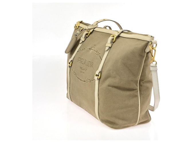 Prada Logo Convertible Canvas with Leather Large - Ansicht 3