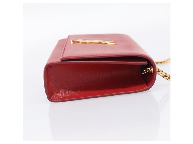 Autre Marque Saint Laurent Classic Monogram Flap Chain Leather - vista 4