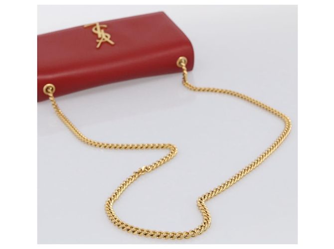 Autre Marque Saint Laurent Classic Monogram Flap Chain Leather - vista 7